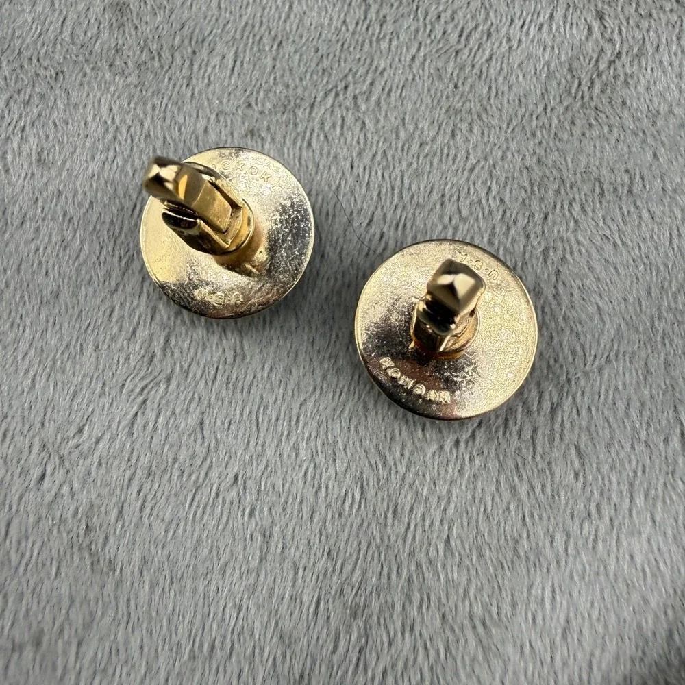 Vintage Cufflinks Lot of 3 One Signed Blue